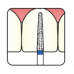 Osung Crown Anterior/ Labial, Axial, Lingual Axial Reduction and Margin Sloped Shoulder (Taper) FG Shank 294-20EC1 Extra Coarse (Super Coarse) Grit Diamond Bur 5/PK